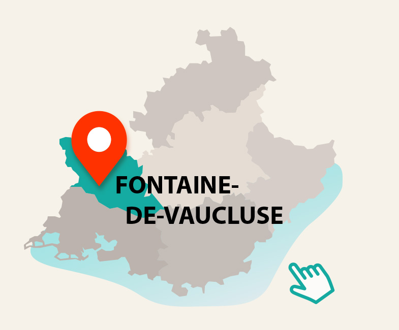Carte Vaucluse - Fontaine-de-Vaucluse